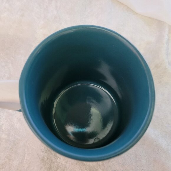 Sheffield Home Mug Coffee Cup MR FABULOUS handled Stoneware blue white 16 oz EUC - Picture 5 of 7